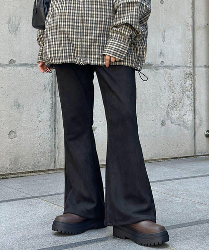 【PIPI監修】仿麂皮喇叭褲