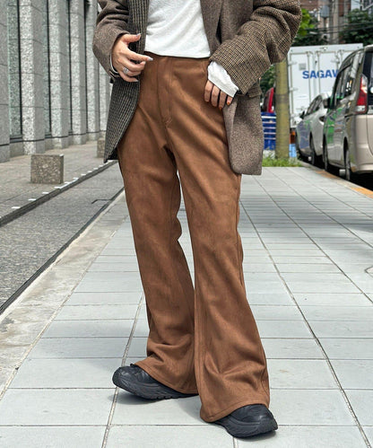 【PIPI監修】仿麂皮喇叭褲