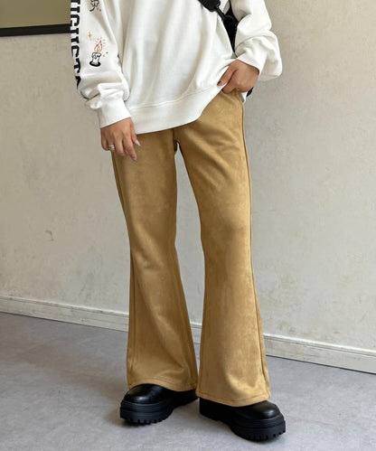 【PIPI監修】仿麂皮喇叭褲