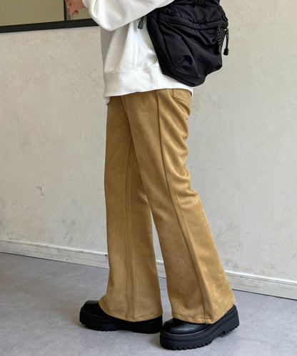 【PIPI監修】仿麂皮喇叭褲