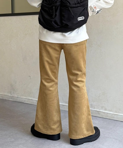 【PIPI監修】仿麂皮喇叭褲