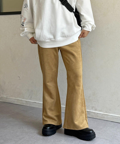 【PIPI監修】仿麂皮喇叭褲