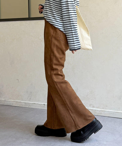 【PIPI監修】仿麂皮喇叭褲