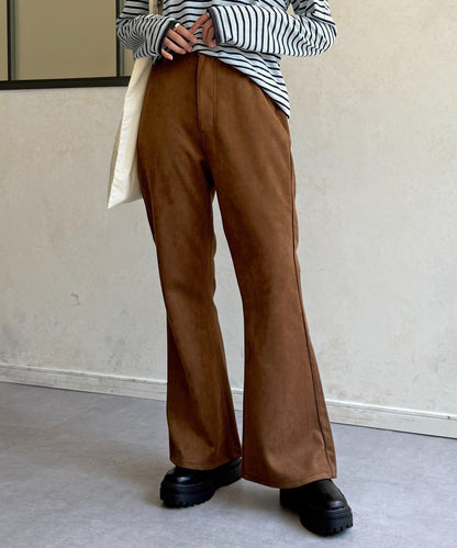 【PIPI監修】仿麂皮喇叭褲