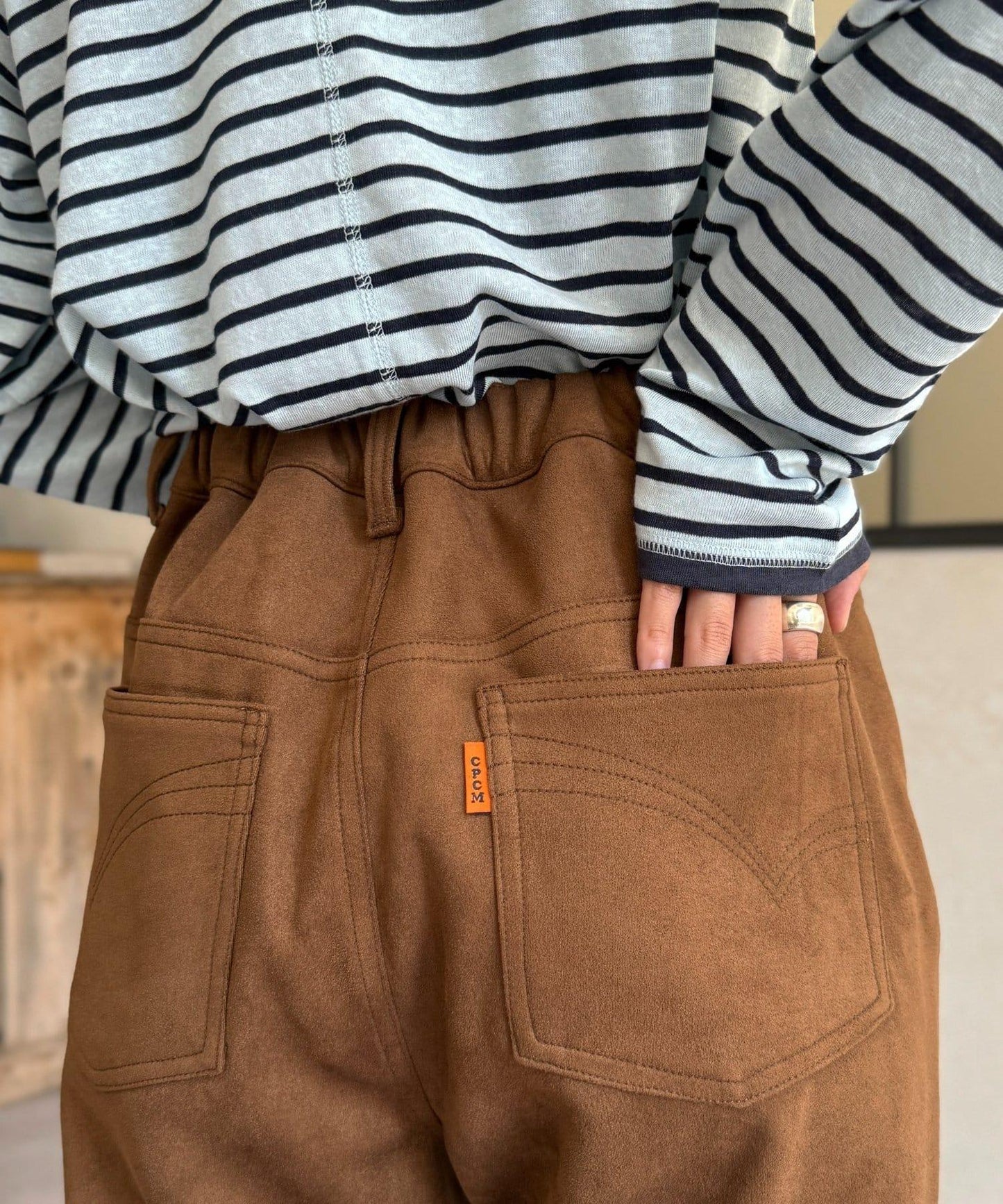 【PIPI監修】仿麂皮喇叭褲