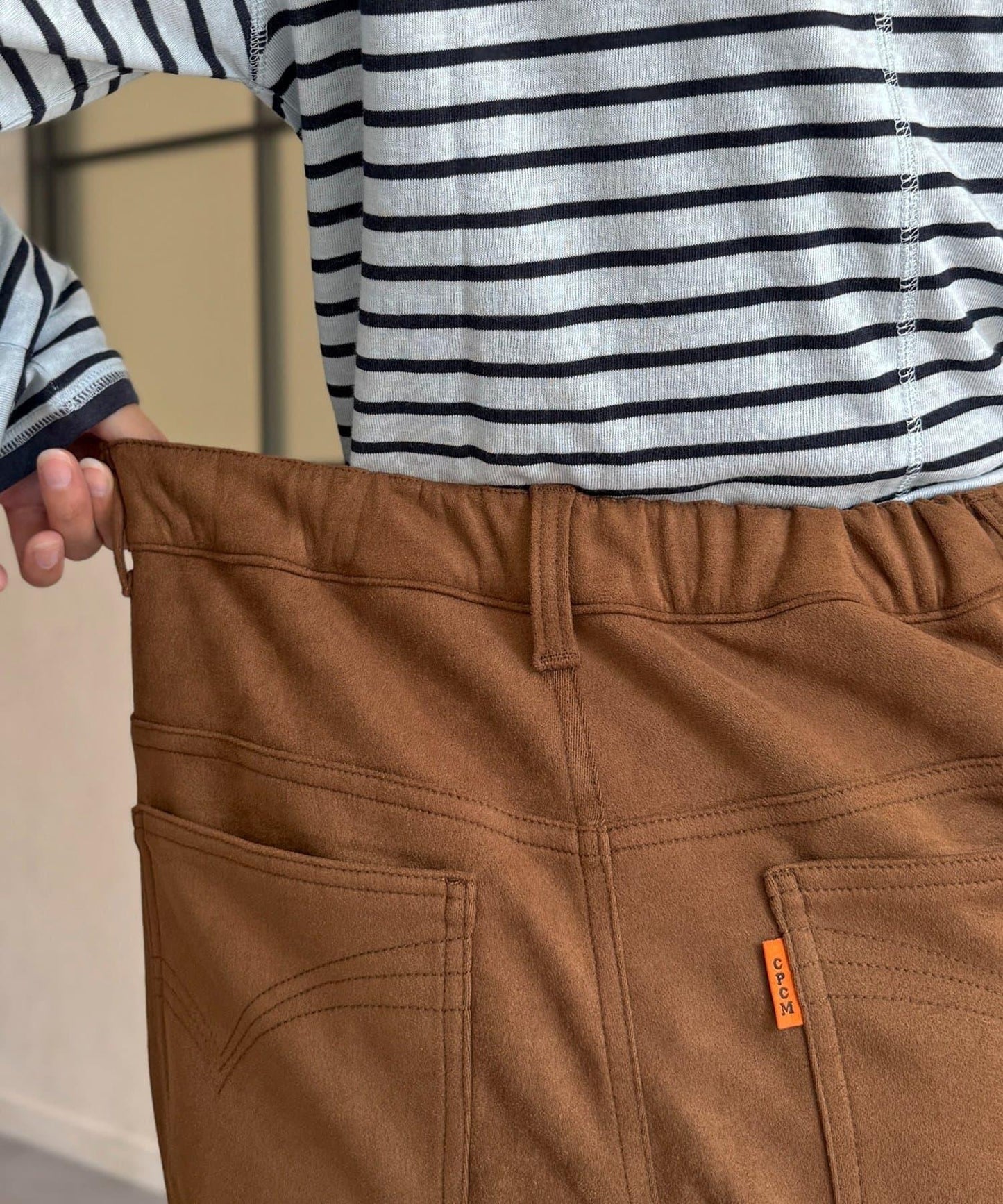 【PIPI監修】仿麂皮喇叭褲