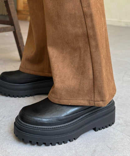 【PIPI監修】仿麂皮喇叭褲