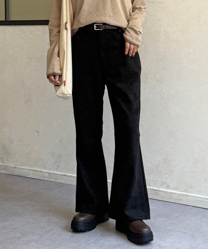 【PIPI監修】仿麂皮喇叭褲