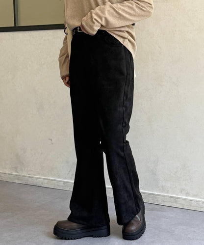 【PIPI監修】仿麂皮喇叭褲