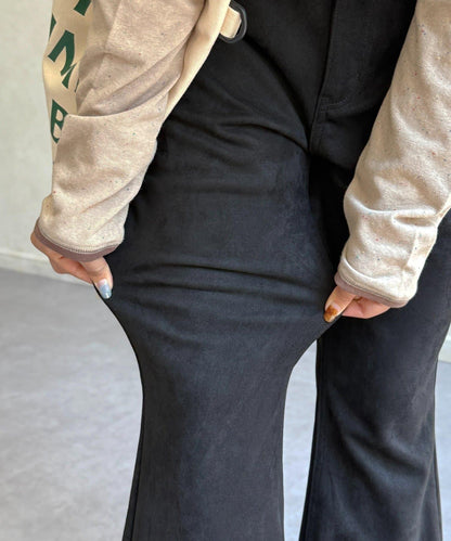 【PIPI監修】仿麂皮喇叭褲