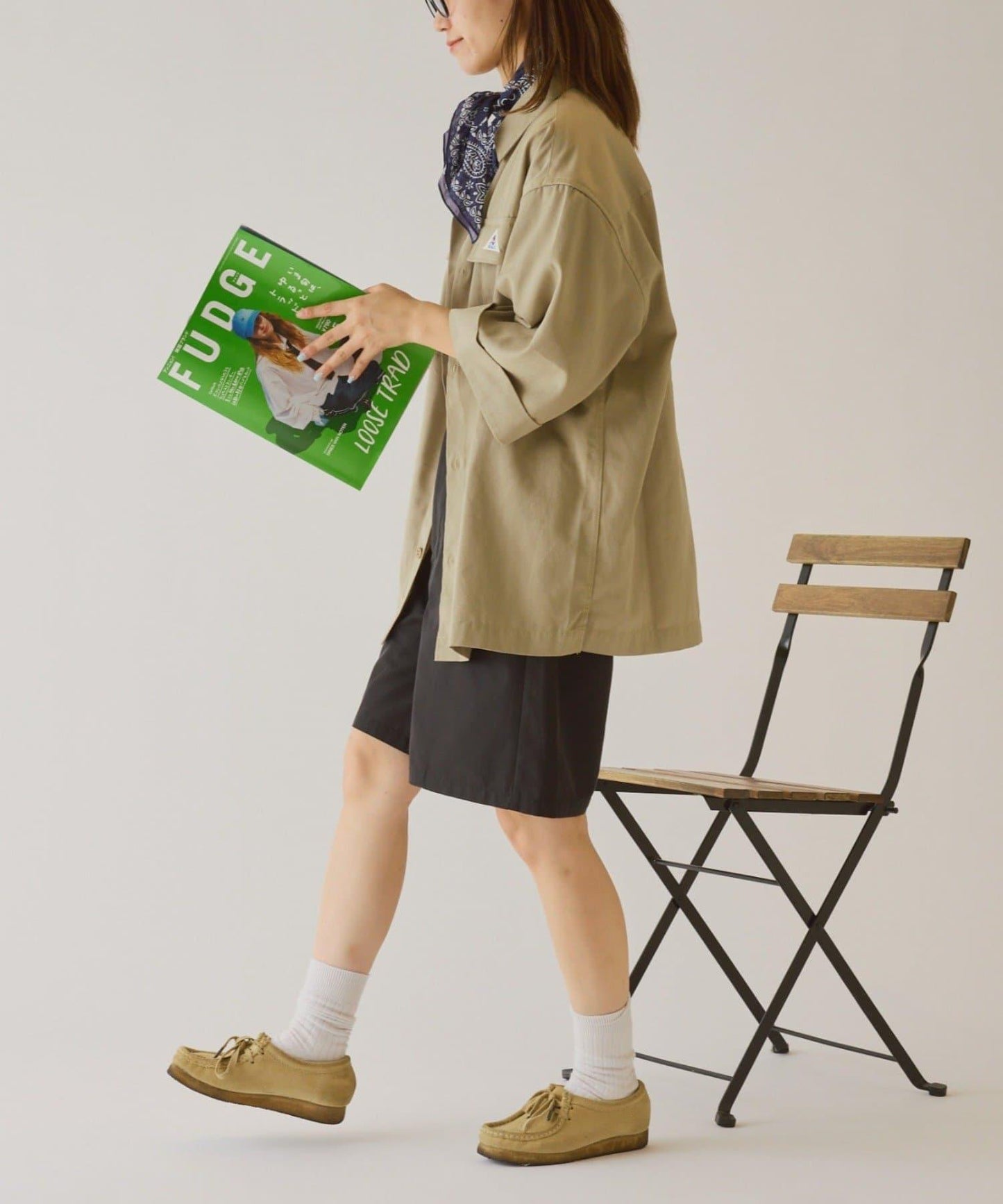 【GEVACO】寬鬆版型半袖工裝襯衫