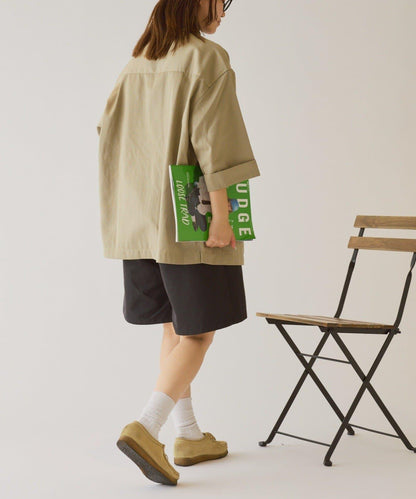 【GEVACO】寬鬆版型半袖工裝襯衫