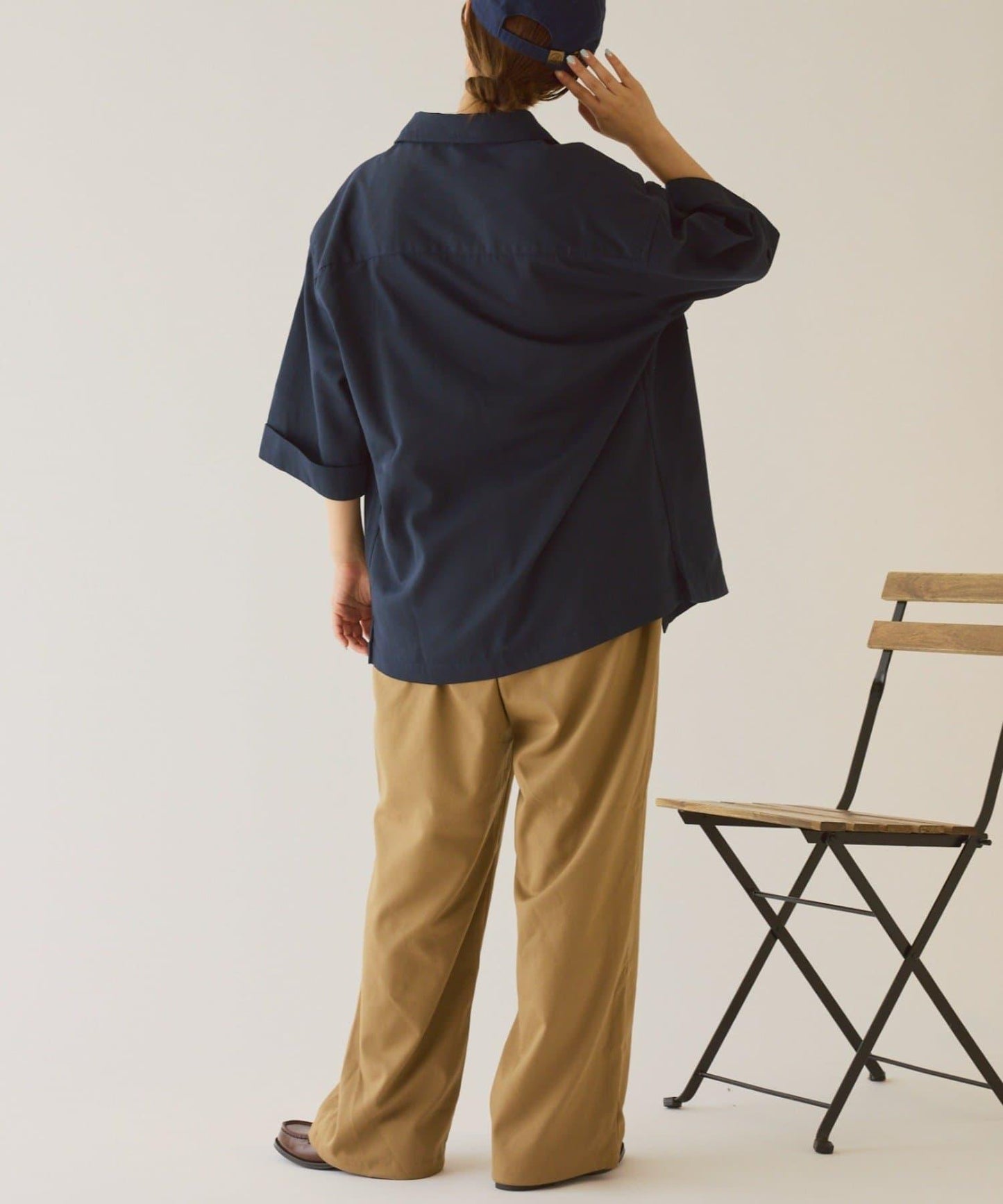 【GEVACO】寬鬆版型半袖工裝襯衫