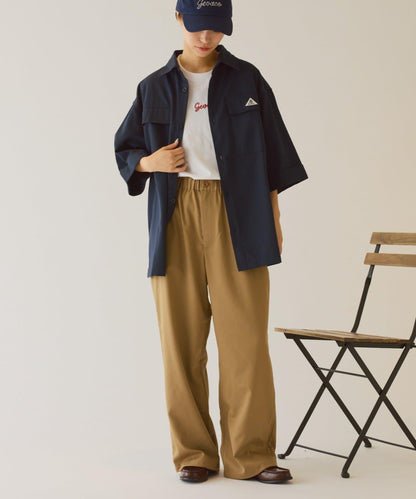 【GEVACO】寬鬆版型半袖工裝襯衫