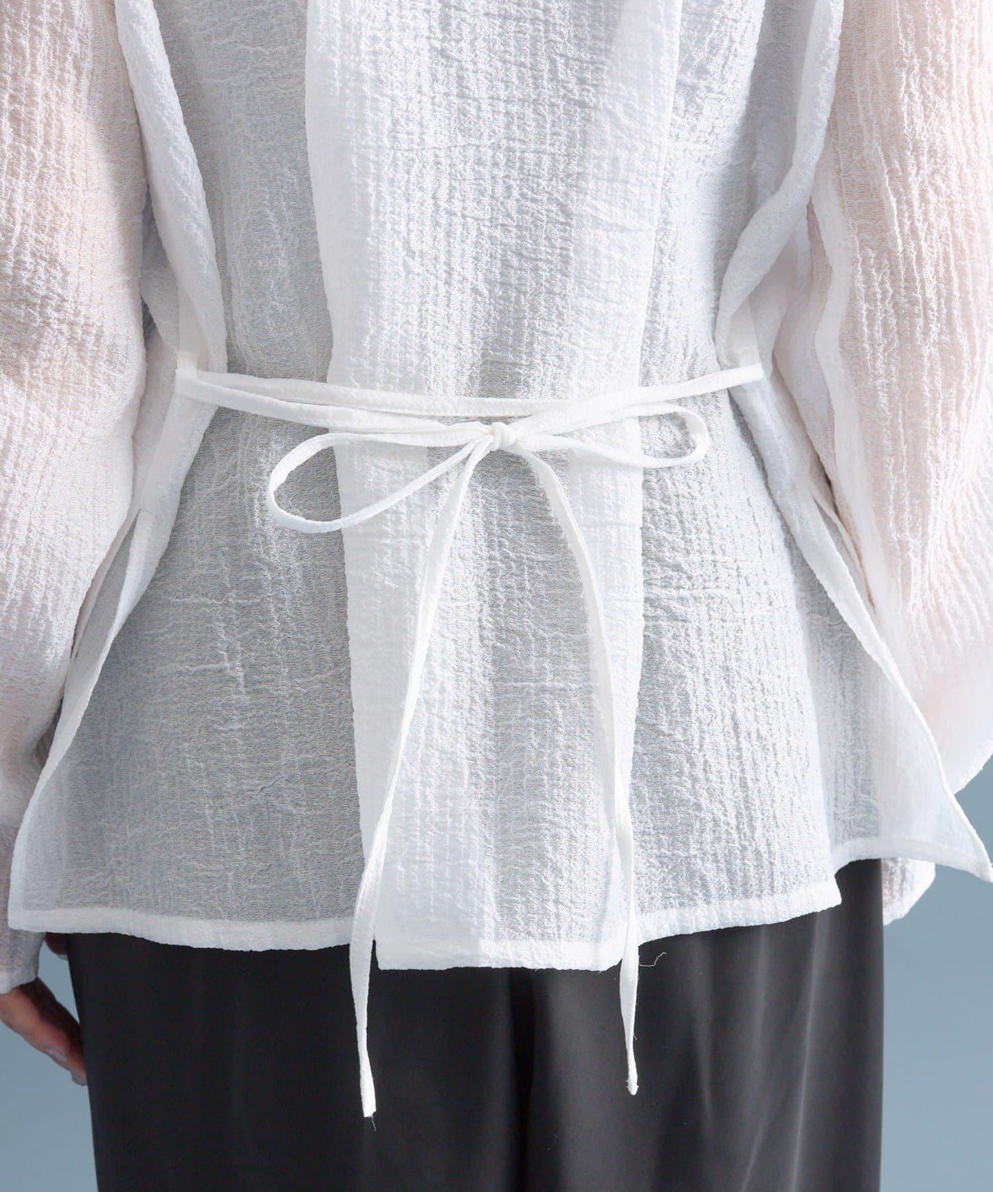 【mystic】V字褶皺襯衫