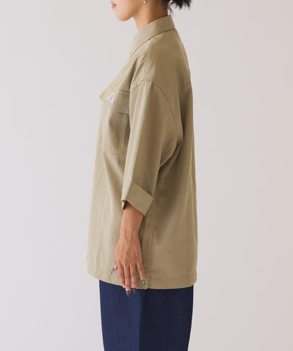 【GEVACO】寬鬆版型半袖工裝襯衫