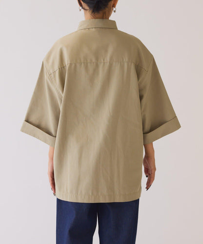 【GEVACO】寬鬆版型半袖工裝襯衫