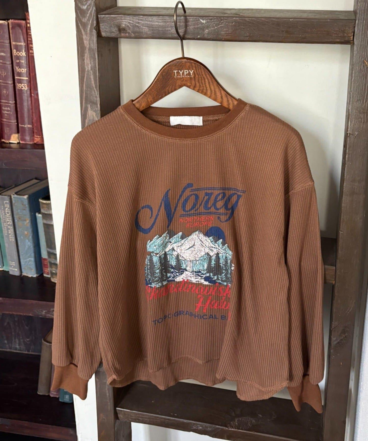 【KIDS】【平價】印花羅紋長袖T恤