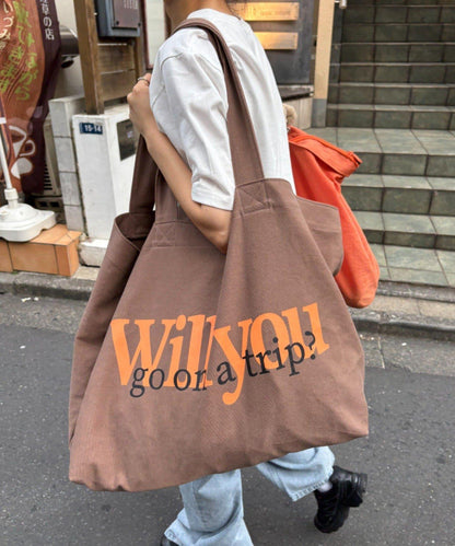 【UNISEX】大號托特彩色包
