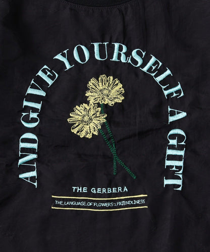 【KIDS】刺繡歐根紗疊層長袖T恤