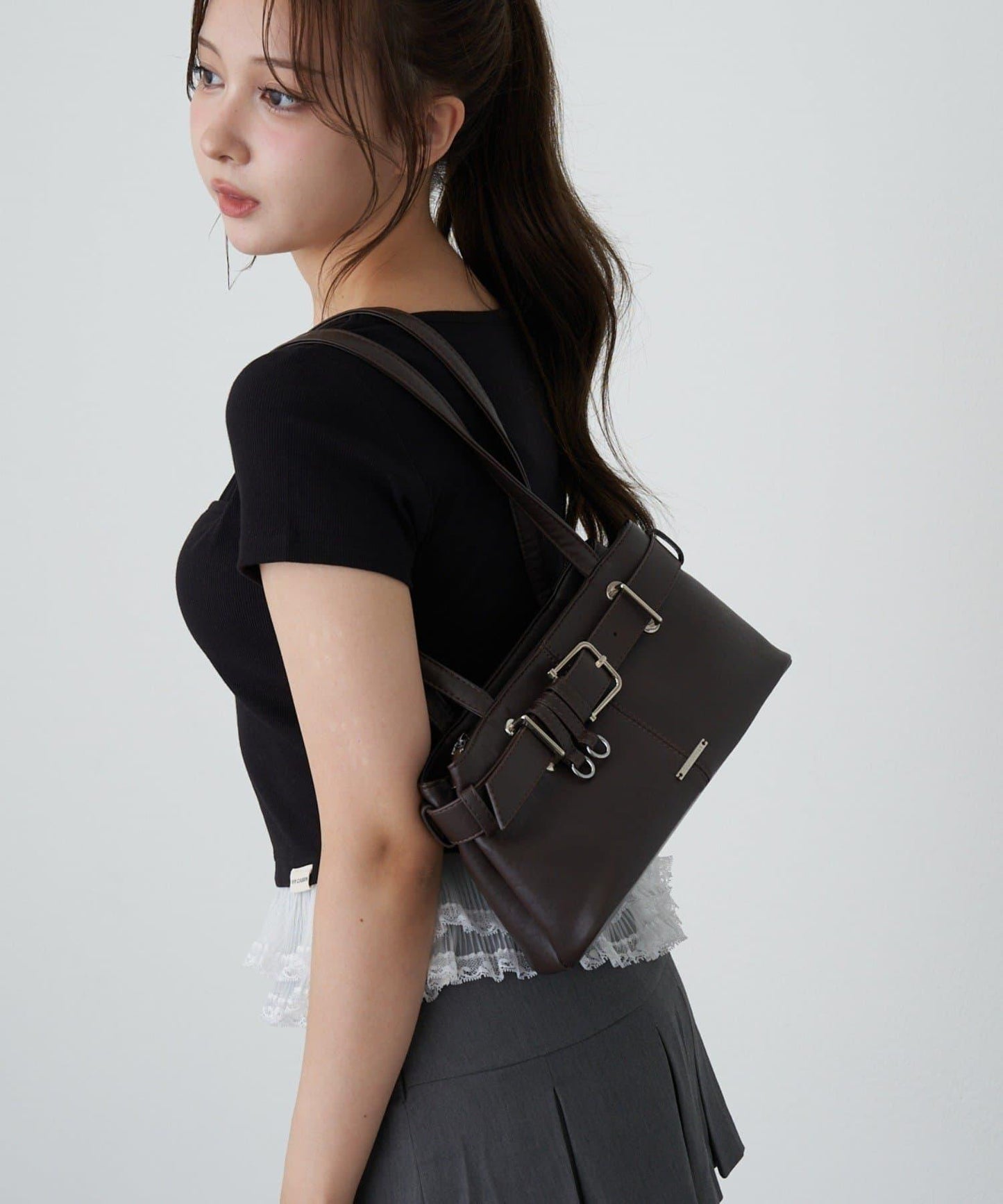 帶腰帶單肩包
