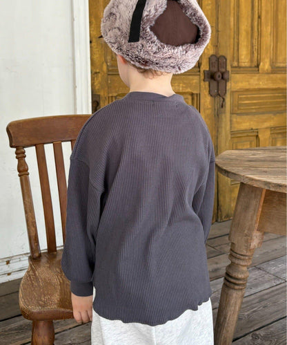 【KIDS】【平價】印花羅紋長袖T恤