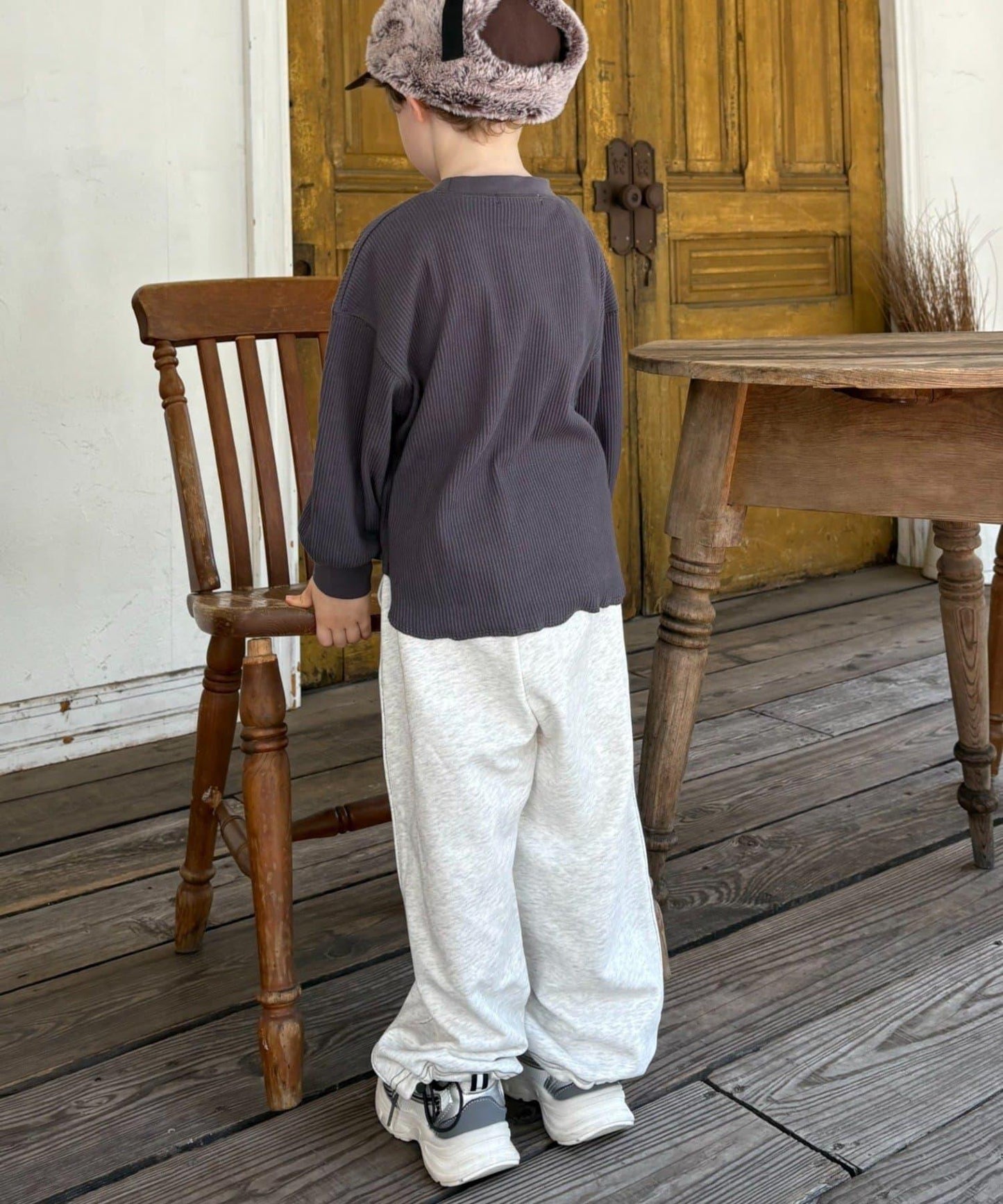 【KIDS】【平價】印花羅紋長袖T恤