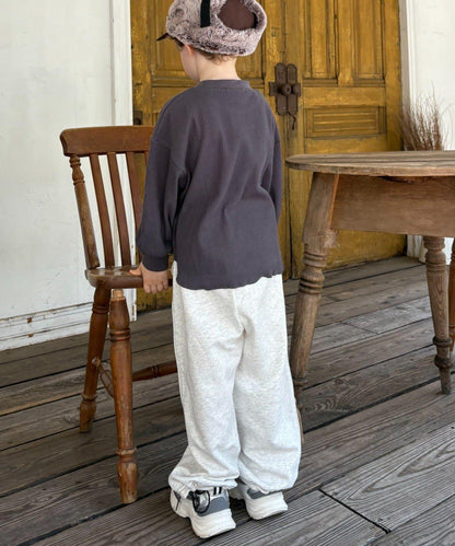 【KIDS】【平價】印花羅紋長袖T恤