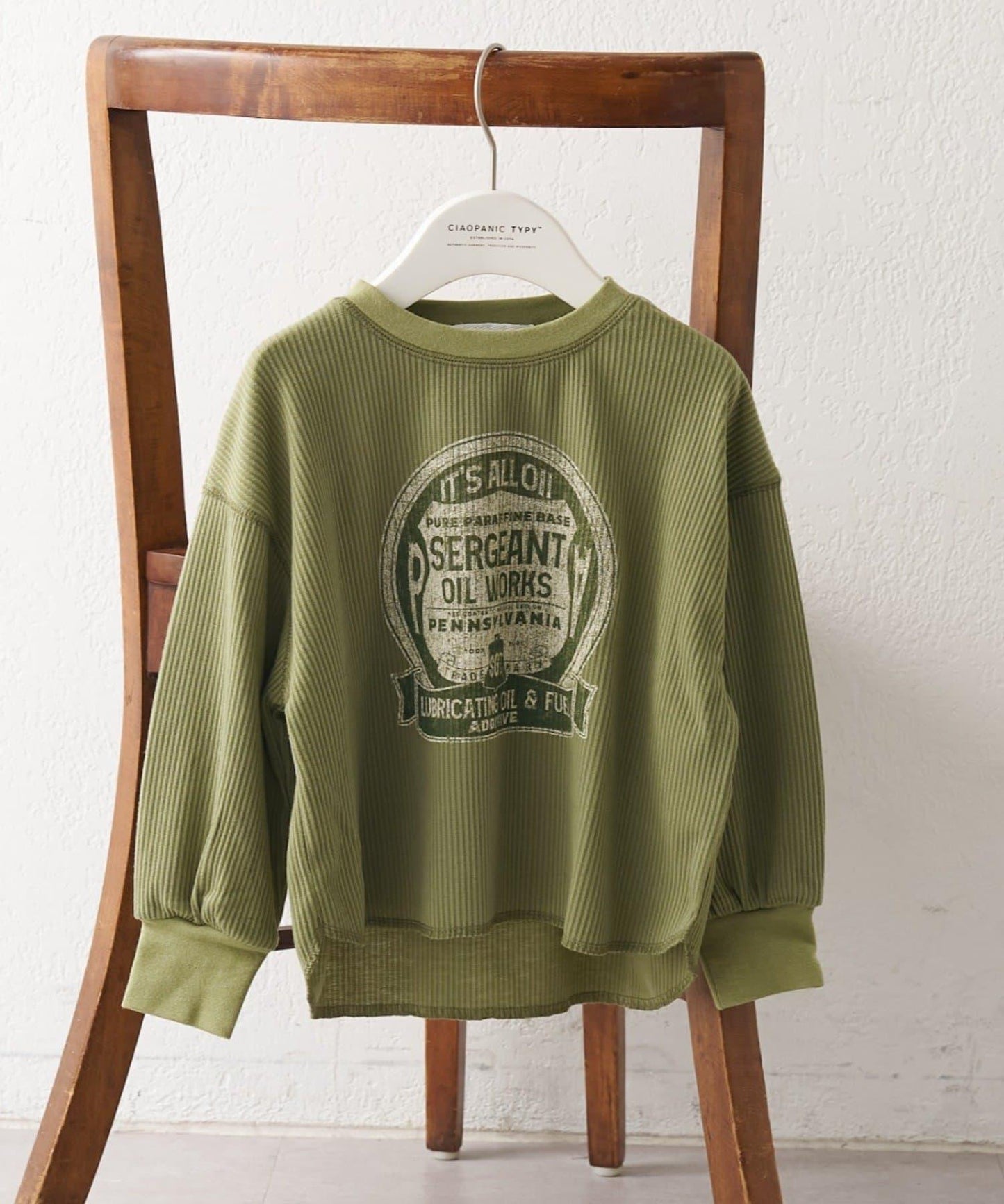 【KIDS】【平價】印花羅紋長袖T恤