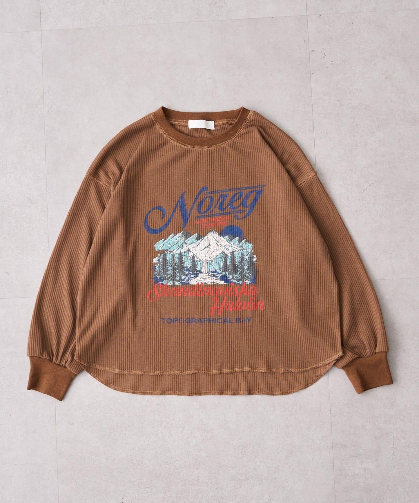 【KIDS】【平價】印花羅紋長袖T恤