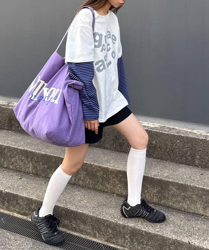 【UNISEX】大號托特彩色包