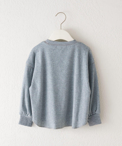 【KIDS】【平價】印花羅紋長袖T恤