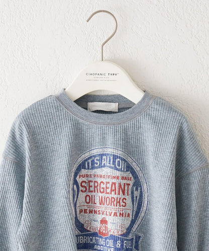 【KIDS】【平價】印花羅紋長袖T恤