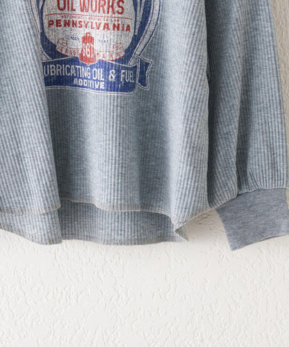 【KIDS】【平價】印花羅紋長袖T恤