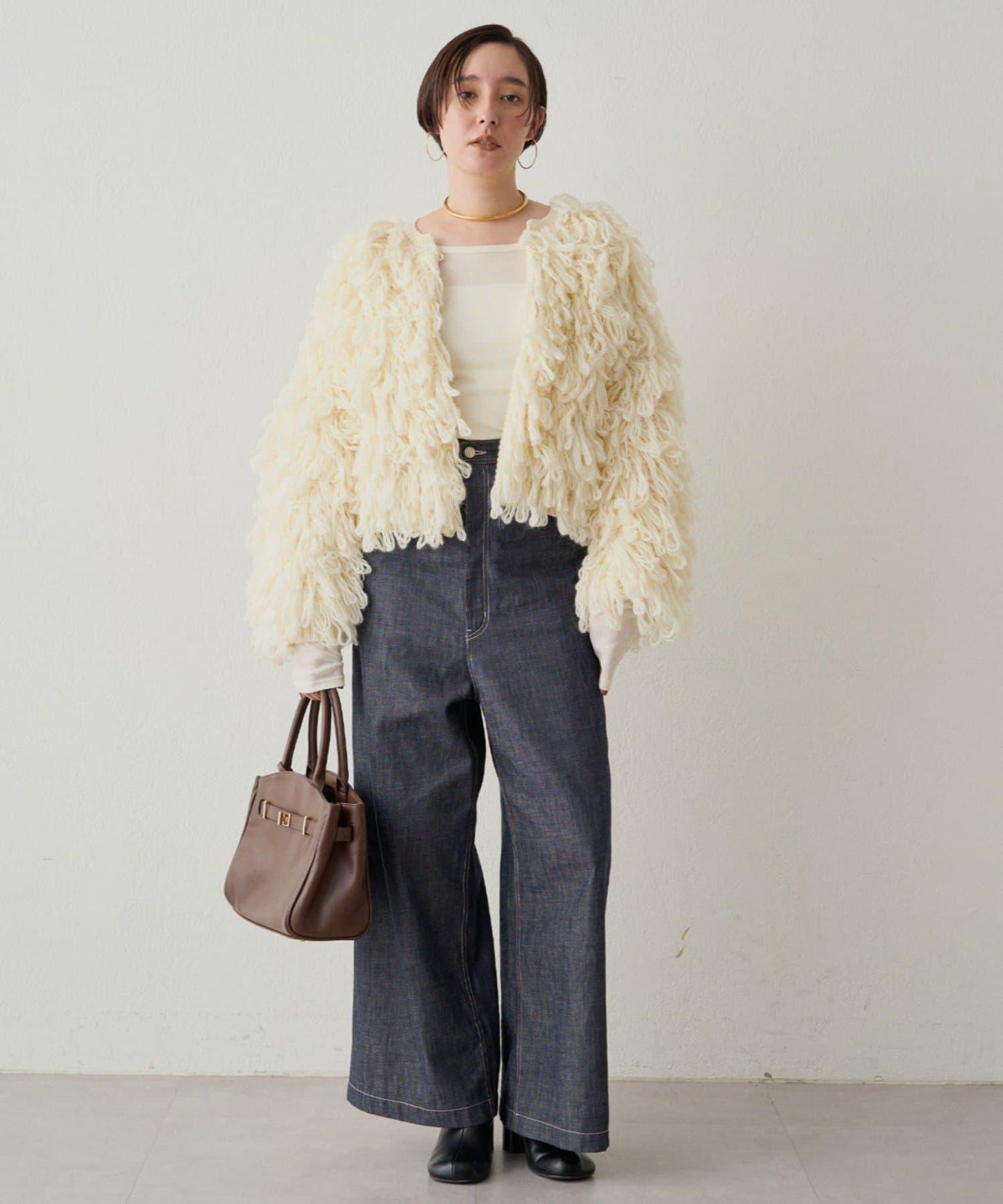 【Loungedress】流蘇針織大衣