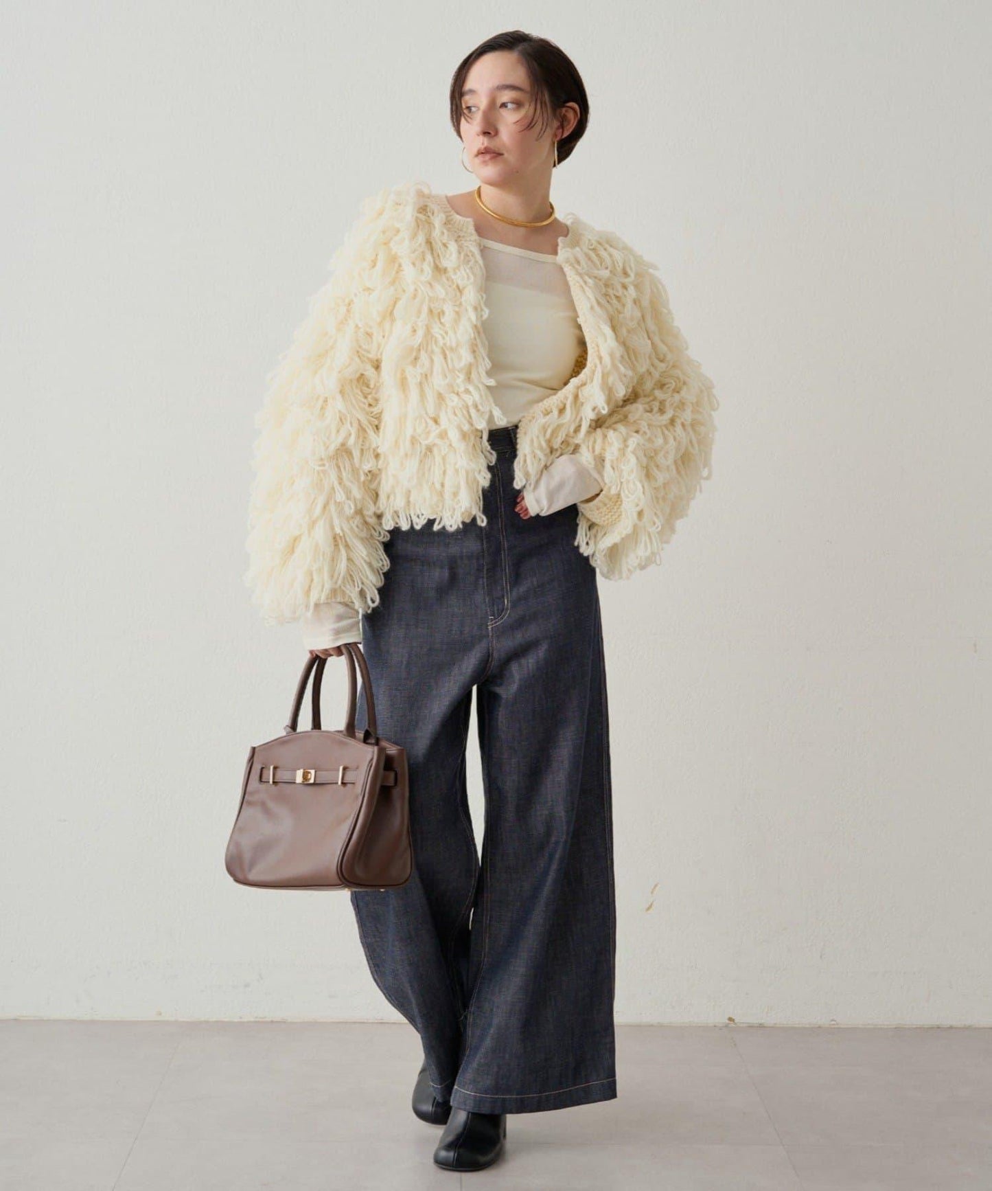 【Loungedress】流蘇針織大衣