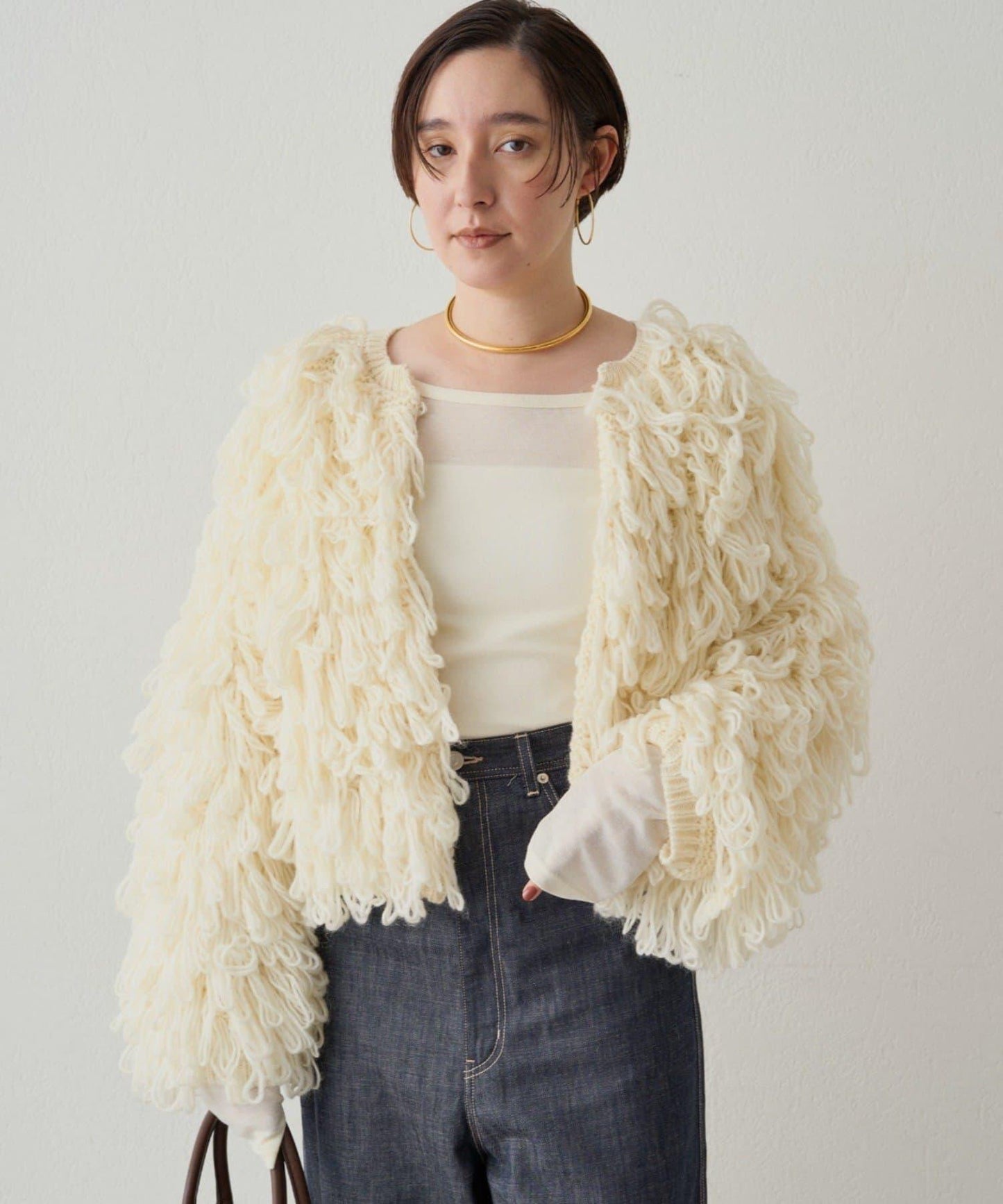 【Loungedress】流蘇針織大衣