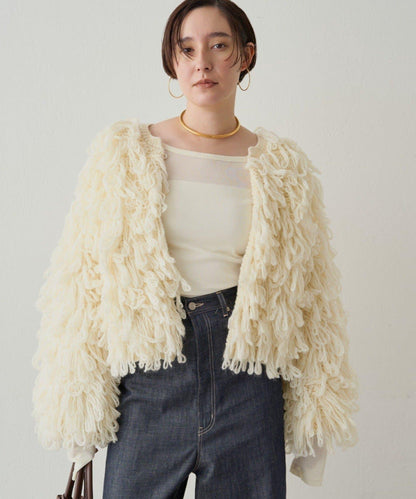 【Loungedress】流蘇針織大衣