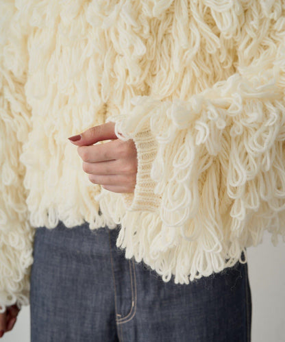 【Loungedress】流蘇針織大衣