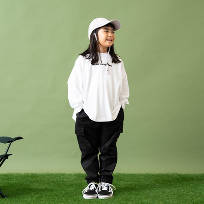 【Penfield】KIDS防汙蓄光標誌寬鬆長袖T恤