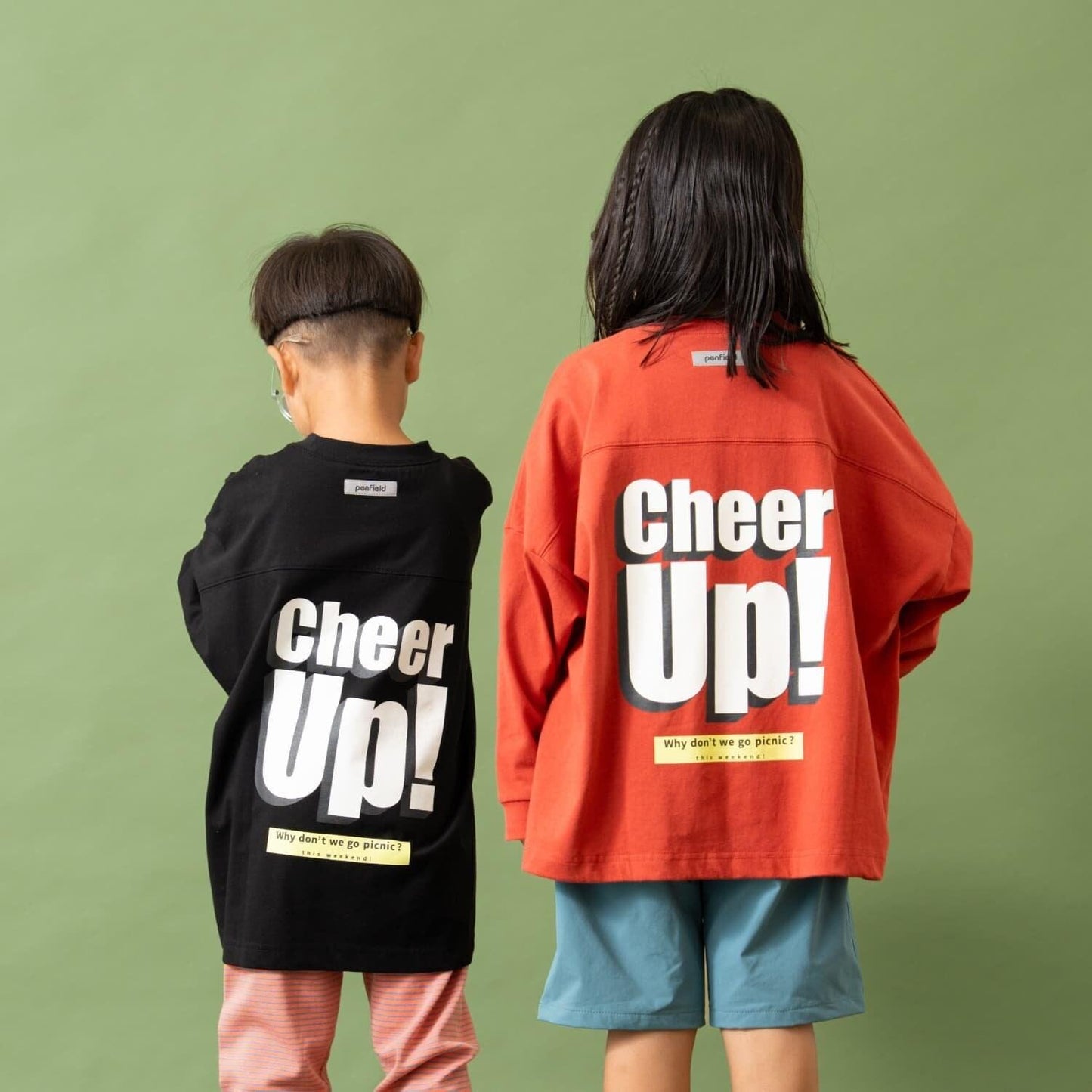 【Penfield】KIDS防汙蓄光標誌寬鬆長袖T恤