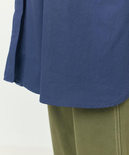 印度棉斜紋褶皺泡泡袖襯衫