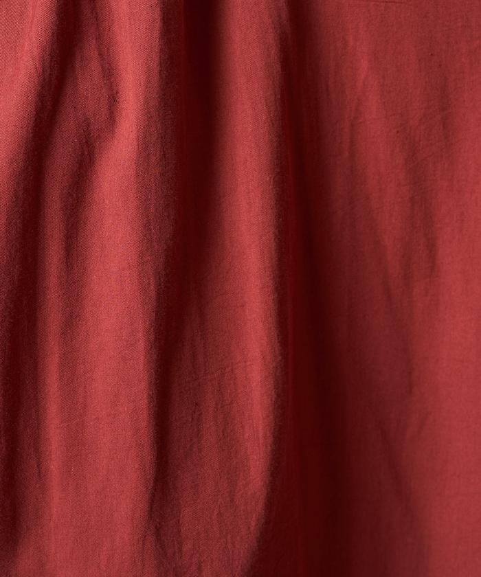 印度棉斜紋褶皺泡泡袖襯衫