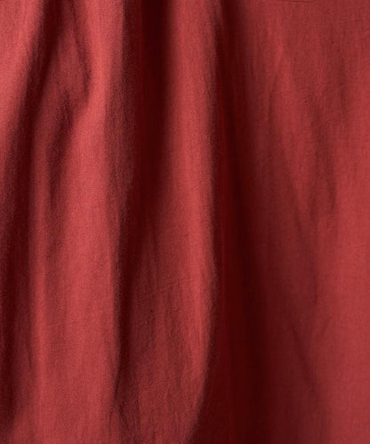 印度棉斜紋褶皺泡泡袖襯衫