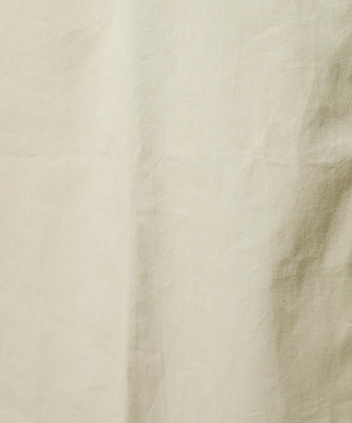 印度棉斜紋褶皺泡泡袖襯衫