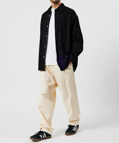 寬鬆版型燈芯絨常規領襯衫