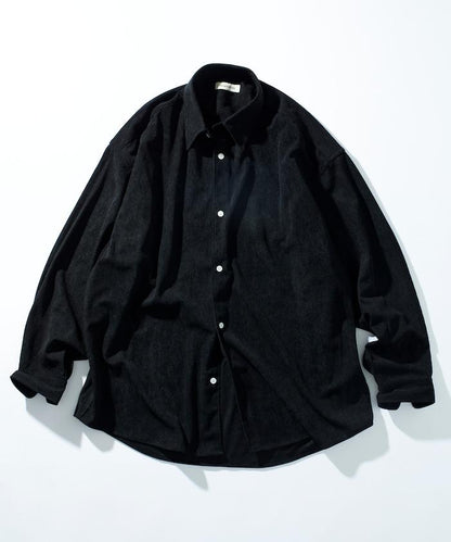 寬鬆版型燈芯絨常規領襯衫