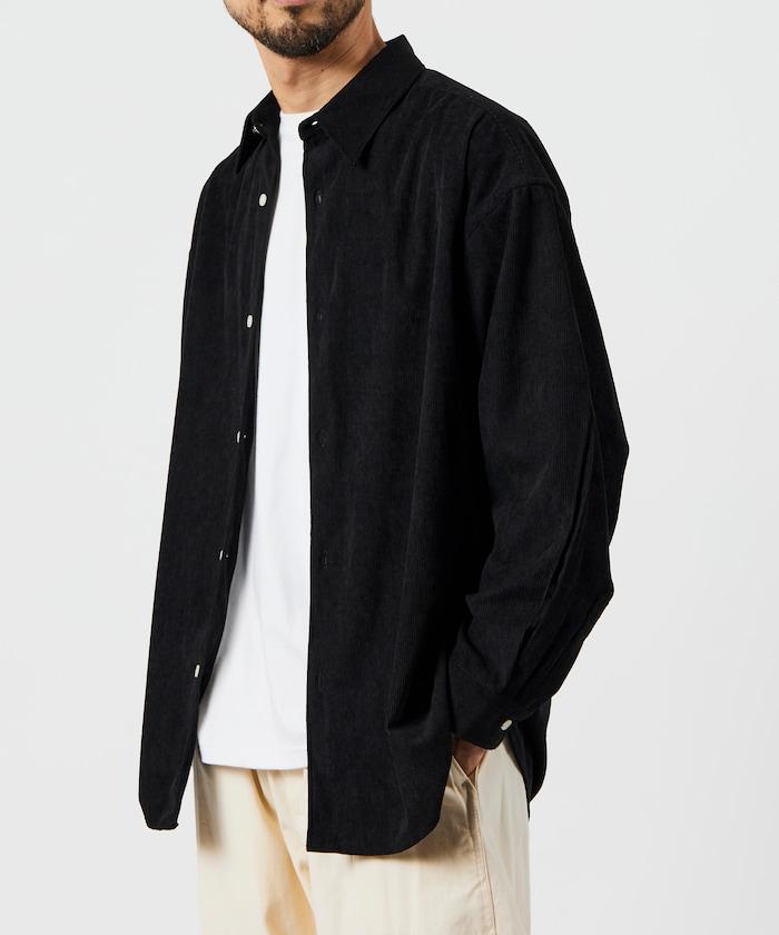 寬鬆版型燈芯絨常規領襯衫