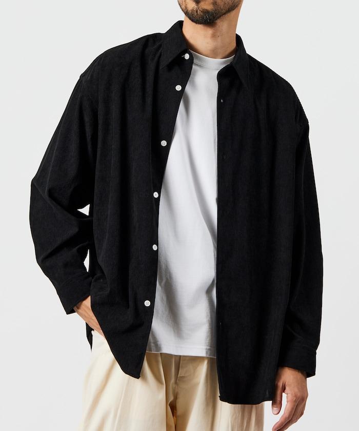 寬鬆版型燈芯絨常規領襯衫