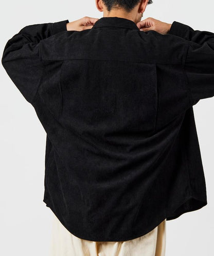寬鬆版型燈芯絨常規領襯衫